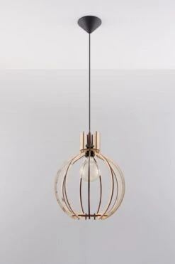 Sollux ARANCIA Kugel Hängellampe Natur, Schwarz 1-flg. E27 9 Sollux ARANCIA Kugel Hängellampe Natur, Schwarz 1-flg. E27 -Leuchten Verkauf 0391 2