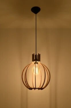 Sollux ARANCIA Kugel Hängellampe Natur, Schwarz 1-flg. E27 8 Sollux ARANCIA Kugel Hängellampe Natur, Schwarz 1-flg. E27 -Leuchten Verkauf 0391 3