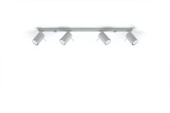 Sollux RING Moderner Deckenstrahler Grau Länglich 4-flg. GU10