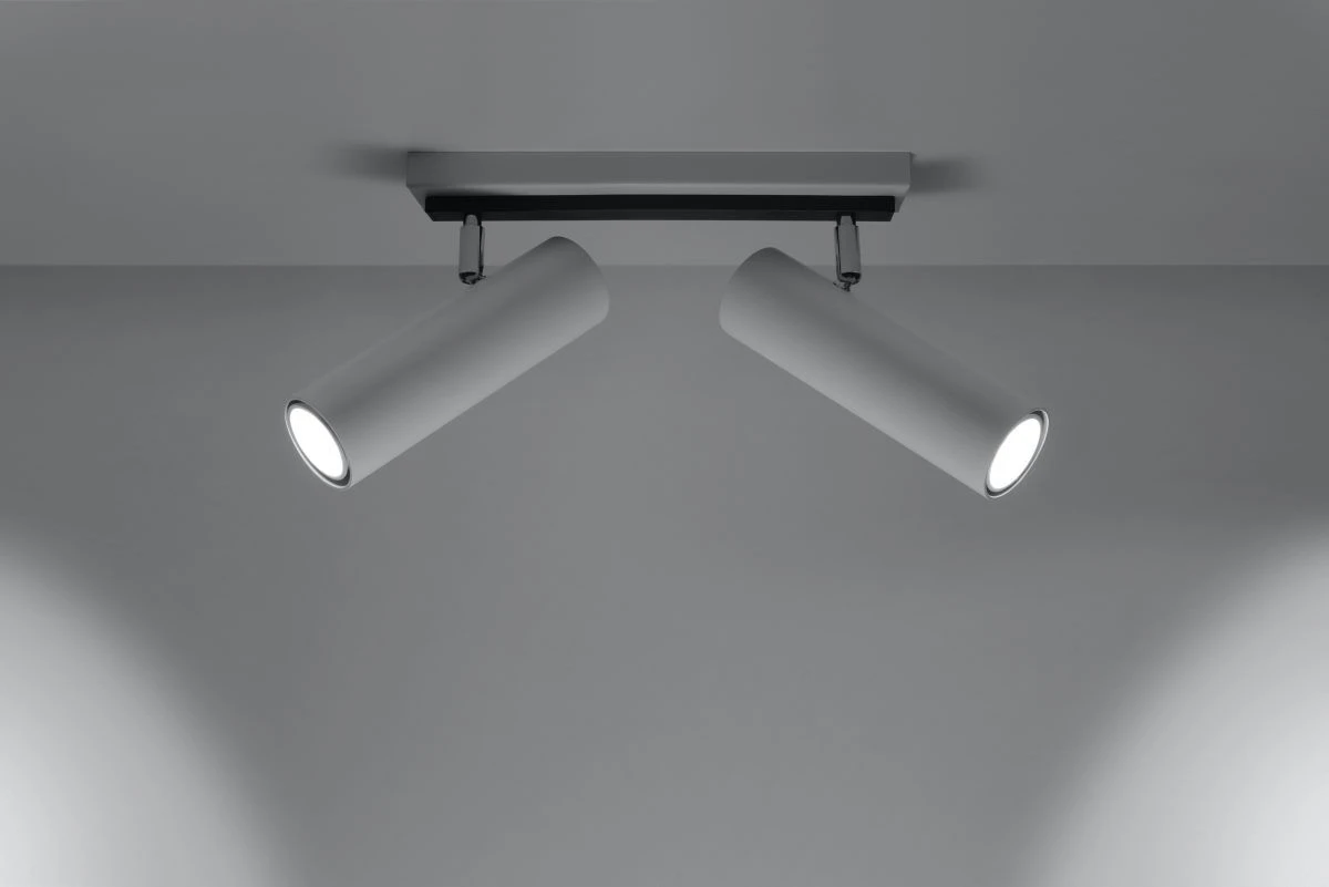 Sollux DIREZIONE Deckenlampe Weiss 2-flg. GU10 4 Sollux DIREZIONE Deckenlampe Weiss 2-flg. GU10 – Bild 2