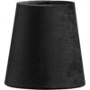 Lampenschirm Textil Samt Schwarz PR Home Queen 10x10cm Befestigungsklipp Für Kerzen Leuchtmittel -Leuchten Verkauf 0610 309