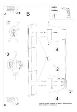 Thoro Sappo L LED Wandlampe Golden 2875lm 4000K 4x6,5x150cm -Leuchten Verkauf 211 11