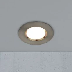 Nordlux SIEGE LED Einbaustrahler Nickel 345lm IP65 8,5x8,5x4,5cm -Leuchten Verkauf 2110370155am