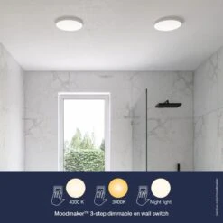 Nordlux SOLLER LED Einbaustrahler Weiß 1600lm IP44 Stepdimmer 23,4x23,4x2,5cm -Leuchten Verkauf 2110746101 6