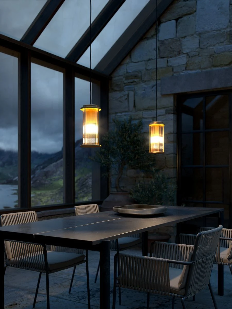 Nordlux LINTON Outdoor Hängelampe Messing E27 IP54 Dimmbar 13x13x25,4cm 4 Nordlux LINTON Outdoor Hängelampe Messing E27 IP54 Dimmbar 13x13x25,4cm – Bild 2