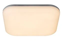 Globo Dori LED Außendeckenleuchte Silber, Opal 33x33x5,6cm -Leuchten Verkauf 32119 24 a