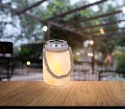 Solarglas Mit Kordel Satiniert LED Flackert Von Globo 11 Solarglas Mit Kordel Satiniert LED Flackert Von Globo -Leuchten Verkauf 33109 amszxvvt2gxd1a4