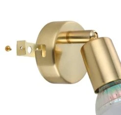 EGLO BUZZ LED Wandstrahler Messing-gebürstet GU10 6cm -Leuchten Verkauf 33184 detail 0002