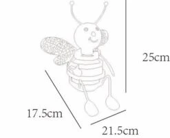 Globo SOLAR Solarleuchte Biene Schwarz Gelb, 1xLED -Leuchten Verkauf 33407 zld