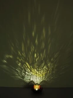 LED Solarleuchte Blüte Mit Glaskugel Amber Grün Goldfarbend 22x13,8cm Von Globo -Leuchten Verkauf 33655 s