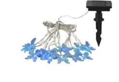 Globo SOLARLEUCHTE Schmetterling Kunststoff Transparent Schwarz, 10xRGB LED