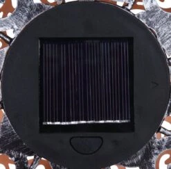 LED Solarlampe Kugel 400mm Im Dekorgeflecht Silber Antik Von Globo -Leuchten Verkauf 33745 e