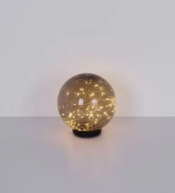 LED Solarleuchte Kugel 200mm Rauch Kunststoff Mit Lichterkette Innen Von Globo -Leuchten Verkauf 33806 t