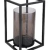 LED Solartischleuchte Quader Innen Mit Zylinder Schwarz Rauch 280mm Von Globo -Leuchten Verkauf 33817 b