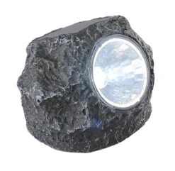 Globo Solarleuchte Stein Kunststoff Grau, 1xLED 12 Globo Solarleuchte Stein Kunststoff Grau, 1xLED -Leuchten Verkauf 33993 84 am