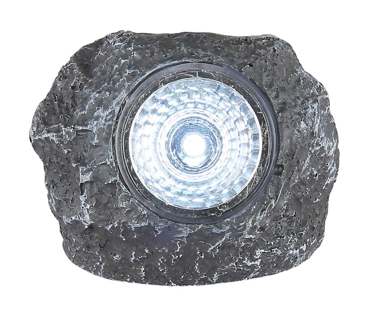 Globo Solarleuchte Stein Kunststoff Grau, 1xLED 4 Globo Solarleuchte Stein Kunststoff Grau, 1xLED – Bild 2