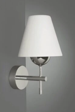 Massive Energiespar-Wandleuchte Tide Chrom