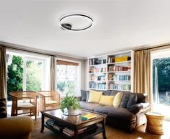 LED Deckenleuchte Schwarz Satiniert Fabas Luce Giotto 3240lm 7 LED Deckenleuchte Schwarz Satiniert Fabas Luce Giotto 3240lm -Leuchten Verkauf 3508 61 101 m 1