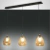 Hängeleuchte Schwarz Amber Fabas Luce Smartluce Gisella 110cm 3x E27 -Leuchten Verkauf 3518 49 125