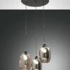 Hängeleuchte Schwarz Rauchglas Fabas Luce Infinity 58cm 3x E27 1 Hängeleuchte Schwarz Rauchglas Fabas Luce Infinity 58cm 3x E27 -Leuchten Verkauf 3519 47 126 1