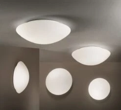 LED Deckenleuchte Weiß Fabas Luce Pandora 30cm 1870lm Dimmbar -Leuchten Verkauf 3563 m