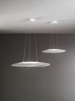 LED Hängelampe Weiß Fabas Luce Vela 5400lm Warmweiss Dimmbar 780mm -Leuchten Verkauf 3625 40 45 m1 1 2