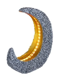 Design Solarleuchte Mond Steingrau Goldfarben 25xLED, 28x9x31cm Von Globo -Leuchten Verkauf 36523 a