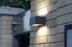 Lutec Gemini LED Außenwandleuchte Anthrazit IP54 500lm 4000K 6,8x15x10,5cm -Leuchten Verkauf 4250294310422 7