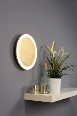 Luce Design Moon LED Wand Und Deckenleuchte Gold, Schwarz 1210lm 3500K 7,5x34x34cm Dimmbar -Leuchten Verkauf 4250294314000 ambient 2 001