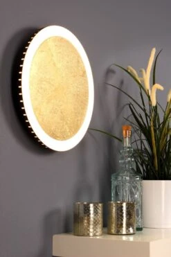 Luce Design Moon LED Wand Und Deckenleuchte Gold, Schwarz 1210lm 3500K 7,5x34x34cm Dimmbar -Leuchten Verkauf 4250294314000 ambient 3 001