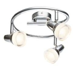 Globo Alaska LED Deckenstrahler Chrom, Klar 25x17cm