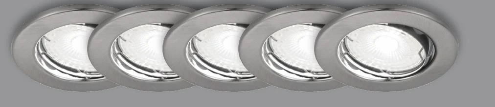 LED Einbaustrahler Nickel Gebürstet Nordlux Canis 5er Set GU10 A 345lm 6500K 7 LED Einbaustrahler Nickel Gebürstet Nordlux Canis 5er Set GU10 A 345lm 6500K – Bild 5