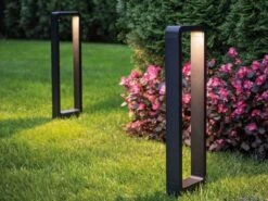 Nowodvorski THIKA Sockelleuchte 600mm Alu Schwarz -Leuchten Verkauf 6 thika led