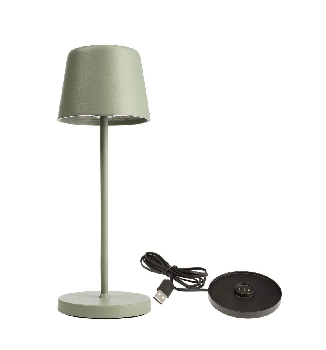 Deko Light Akku Tischlampe Canis Mini Graugrün Dimmbar Mit Ladesockel 2200/3000K IP65 3 Deko Light Akku Tischlampe Canis Mini Graugrün Dimmbar Mit Ladesockel 2200/3000K IP65