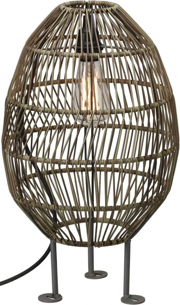 Terrassen Stehleuchte Inkl. 2,5m Kabel PR Home Hanoi 50x30cm Kunststoff Rattan Natur Braun 3 Terrassen Stehleuchte Inkl. 2,5m Kabel PR Home Hanoi 50x30cm Kunststoff Rattan Natur Braun