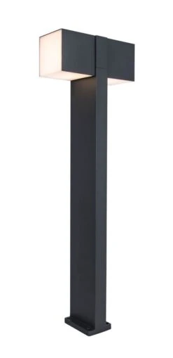 Lutec Cuba LED Wegeleuchte Anthrazit IP44 2x500lm 3000K 26x13x76cm -Leuchten Verkauf 7193801118 1