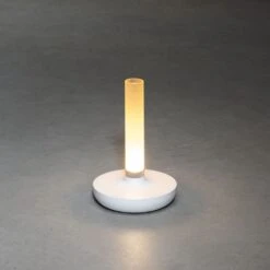 KONSTSMIDE Biarritz Akku Tischleuchte IP54 Weiss Dimmbar 1800/3000/4000K -Leuchten Verkauf 7827 253.f.2.0