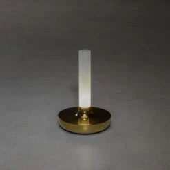 KONSTSMIDE Biarritz Akku Tischleuchte IP54 Goldfarben Dimmbar 1800/3000/4000K -Leuchten Verkauf 7827 803.f.1.0