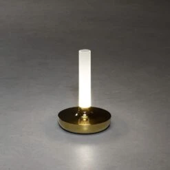 KONSTSMIDE Biarritz Akku Tischleuchte IP54 Goldfarben Dimmbar 1800/3000/4000K -Leuchten Verkauf 7827 803.p.1.0