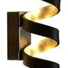 Luce Design Helix LED Wandleuchte Gold, Schwarz 450lm 3000K 15x26x13cm