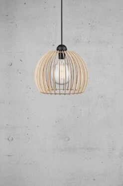 Nordlux Chino 30 Holzlamellen Pendelleuchte E27 Naturfarbend -Leuchten Verkauf 84833014 1