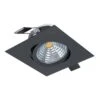 EGLO SALICETO LED Einbauleuchte Schwarz 380lm 2700K Dimmbar 8,8x8,8x4,2cm -Leuchten Verkauf 98611 view 0001