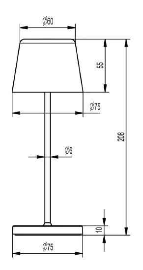 Deko Light Akku Tischlampe Canis Mini Grau Dimmbar Mit Ladesockel 2200/3000K IP65 6 Deko Light Akku Tischlampe Canis Mini Grau Dimmbar Mit Ladesockel 2200/3000K IP65 – Bild 4