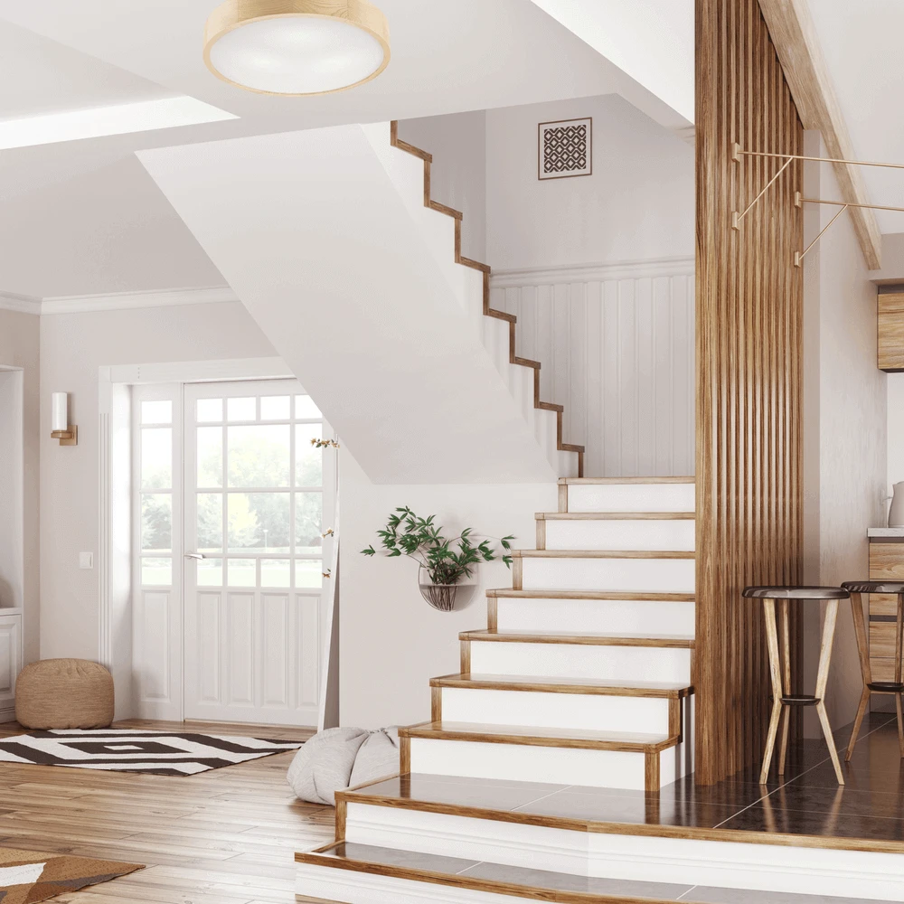 BIOLEDEX Runde Deckenleuchte 47cm Mit 3x E27 Fassung Aus Natur Holz Und Glas, Farbe Kiefer Holz 5 BIOLEDEX Runde Deckenleuchte 47cm Mit 3x E27 Fassung Aus Natur Holz Und Glas, Farbe Kiefer Holz – Bild 3