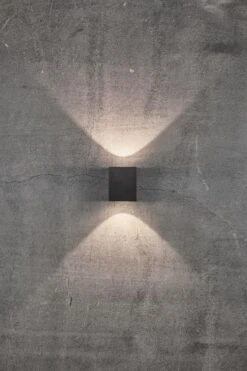 LED Wandaußenleuchte Up Down Seaside Schwarz Nordlux Canto Kubi 2 2x A 6W 500lm 3000K -Leuchten Verkauf canto kubi 2 49711203 3