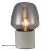 Tischlampe Beton Grau Mit Rauchglas Schirm Nordlux Christina E27 -Leuchten Verkauf christina 48905011 1