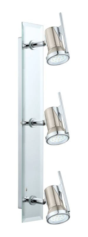 EGLO TAMARA 1 LED Wand & Deckenspot 3er GU10 Nickel-matt, Chrom 3 EGLO TAMARA 1 LED Wand & Deckenspot 3er GU10 Nickel-matt, Chrom