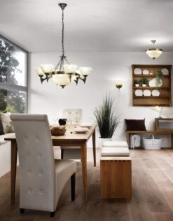 EGLO MARBELLA Wand Kronleuchter E14 Brüniert, Champagner -Leuchten Verkauf eglo85859 1