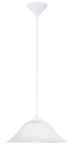 EGLO ALBANY Hängeleuchte, 350mm, E27 Weiss, Alabaster