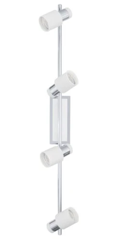 EGLO DAVIDA LED Spotbalken, 4-flg. GU10 Chrom, Weiss